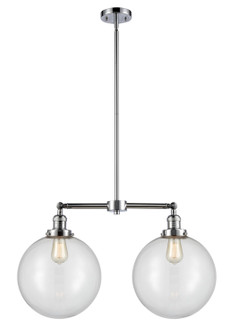 Franklin Restoration LED Island Pendant in Polished Chrome (405|209-PC-G202-12-LED)