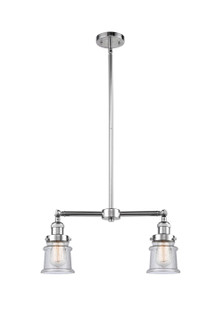 Franklin Restoration Two Light Island Pendant in Polished Chrome (405|209-PC-G184S)