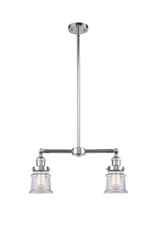 Franklin Restoration Two Light Island Pendant in Polished Chrome (405|209-PC-G182S)