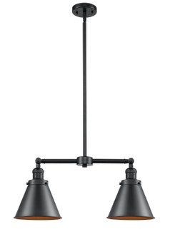 Franklin Restoration Two Light Island Pendant in Oil Rubbed Bronze (405|209-OB-M13-OB)