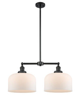 Franklin Restoration LED Island Pendant in Matte Black (405|209-BK-G71-L-LED)