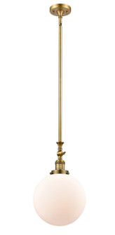Franklin Restoration LED Mini Pendant in Brushed Brass (405|206-BB-G201-10-LED)