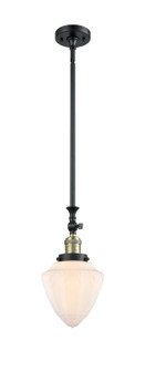Franklin Restoration LED Mini Pendant in Black Antique Brass (405|206-BAB-G661-7-LED)