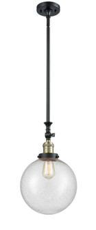 Franklin Restoration LED Mini Pendant in Black Antique Brass (405|206-BAB-G204-10-LED)