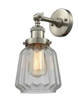 Franklin Restoration One Light Wall Sconce in Brushed Satin Nickel (405|203-SN-G142)