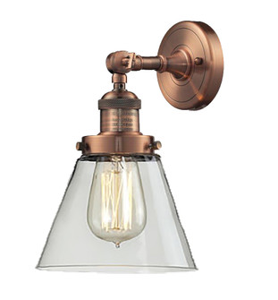 Franklin Restoration One Light Wall Sconce in Antique Copper (405|203-AC-G62)