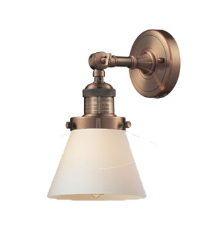 Franklin Restoration One Light Wall Sconce in Antique Copper (405|203-AC-G61)