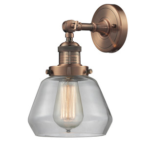 Franklin Restoration One Light Wall Sconce in Antique Copper (405|203-AC-G172)