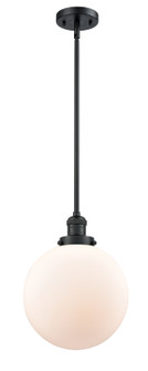 Franklin Restoration LED Mini Pendant in Matte Black (405|201S-BK-G201-10-LED)