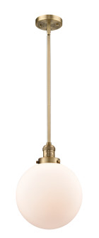 Franklin Restoration LED Mini Pendant in Brushed Brass (405|201S-BB-G201-10-LED)