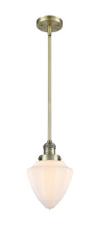 Franklin Restoration LED Mini Pendant in Antique Brass (405|201S-AB-G661-7-LED)