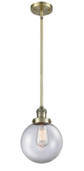 Franklin Restoration LED Mini Pendant in Antique Brass (405|201S-AB-G202-8-LED)