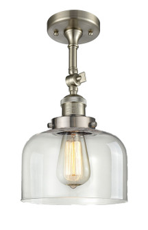 Franklin Restoration One Light Semi-Flush Mount in Brushed Satin Nickel (405|201F-SN-G72)