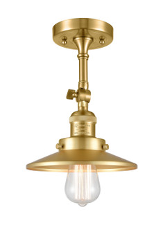 Franklin Restoration One Light Semi-Flush Mount in Satin Gold (405|201F-SG-M4)