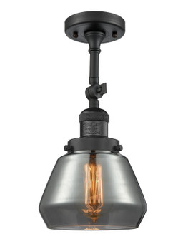 Franklin Restoration LED Semi-Flush Mount in Matte Black (405|201F-BK-G173-LED)