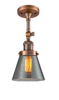Franklin Restoration LED Semi-Flush Mount in Antique Copper (405|201F-AC-G63-LED)