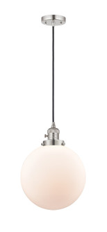 Franklin Restoration One Light Mini Pendant in Polished Nickel (405|201CSW-PN-G201-10)