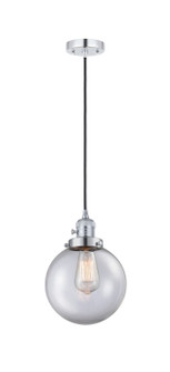 Franklin Restoration One Light Mini Pendant in Polished Chrome (405|201CSW-PC-G202-8)