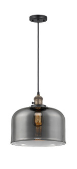 Franklin Restoration LED Mini Pendant in Black Antique Brass (405|201CSW-BAB-G73-L-LED)