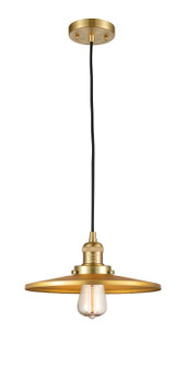 Franklin Restoration One Light Mini Pendant in Satin Gold (405|201C-SG-MFR-SG-12)