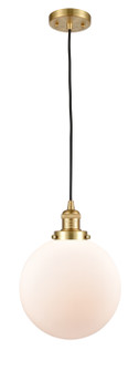 Franklin Restoration LED Mini Pendant in Satin Gold (405|201C-SG-G201-10-LED)