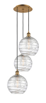 Ballston Three Light Pendant in Brushed Brass (405|113B-3P-BB-G1213-10)