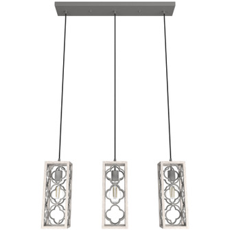 Gablecrest Three Light Linear Cluster in Distressed White (47|19949)