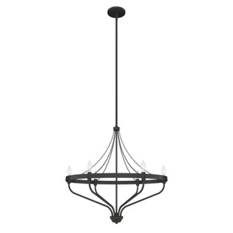 Merlin Six Light Chandelier in Rustic Iron (47|19795)