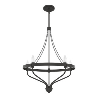 Merlin Five Light Chandelier in Rustic Iron (47|19793)