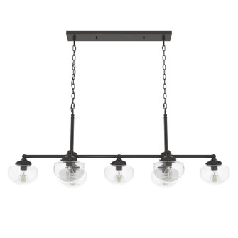 Saddle Creek Seven Light Linear Chandelier in Noble Bronze (47|19495)