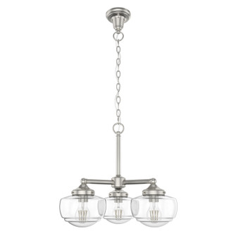 Saddle Creek Three Light Chandelier in Brushed Nickel (47|19356)