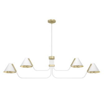 Grove Isle Four Light Chandelier in Matte White (47|19207)