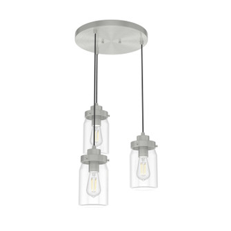 Devon Park Three Light Cluster in Brushed Nickel (47|19158)