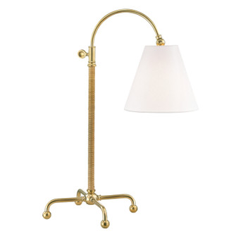 Curves No.1 One Light Table Lamp in Aged Brass (70|MDSL502-AGB)