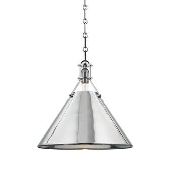 Metal No.2 One Light Pendant in Polished Nickel (70|MDS952-PN)