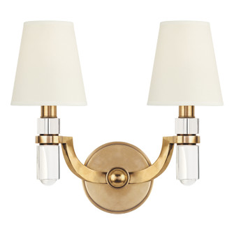Dayton Two Light Wall Sconce in Aged Brass (70|982-AGB-WS)
