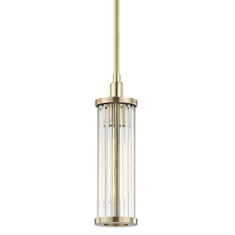 Marley One Light Pendant in Aged Brass (70|9120-AGB)