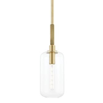 Lenox Hill One Light Pendant in Aged Brass (70|6908-AGB)
