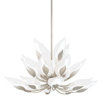 Blossom 20 Light Chandelier in Silver Leaf (70|4840-SL)