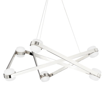 Orbit LED Chandelier in Polished Nickel (70|2738-PN)