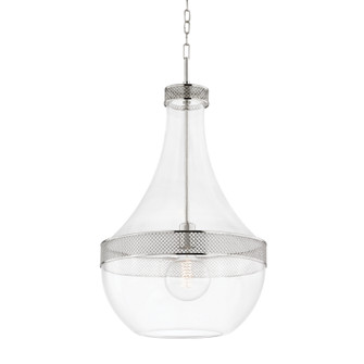 Hagen One Light Pendant in Polished Nickel (70|1817-PN)