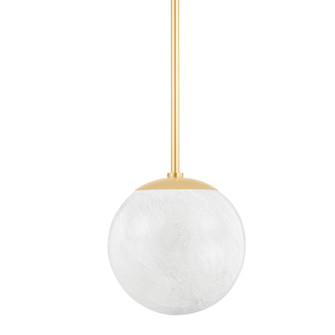 Burlington One Light Pendant in Aged Brass (70|1313-AGB)