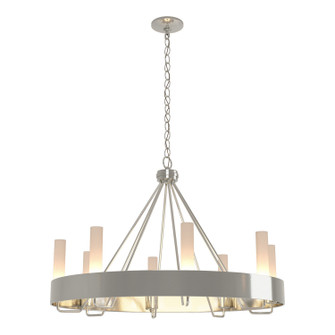 Banded Eight Light Chandelier in Sterling (39|105040-SKT-85-FD0611)