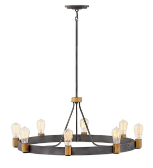 Silas LED Chandelier in Aged Zinc (13|4268DZ)