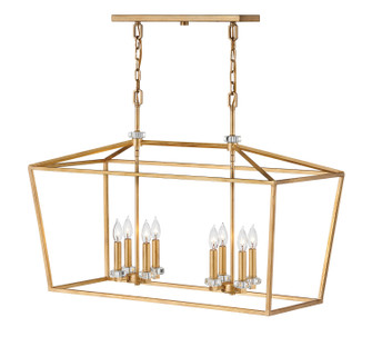 Stinson LED Chandelier in Distressed Brass (13|3534DA)