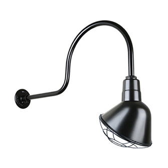 Angle Shade One Light Outdoor Gooseneck Light in Black (381|H-QSN18112-SA-91/QSNHL-C-91/QSNWGR-12``-91)