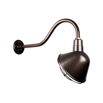 Angle Shade One Light Outdoor Gooseneck Light in Oil Rubbed Bronze (381|H-QSN18112-SA-145/QSNHL-A-145/QSNWGR-12``-145)