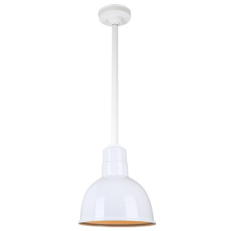 Warehouse One Light Pendant in White (381|H-QSN16110-SA-93/QSN24``ST3-93/QSNHSC-93)