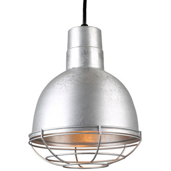 Deep Bowl Shade One Light Pendant in Galvanized (381|H-QSN16110-C-96/QSNWGR-10``-96)