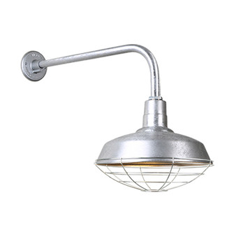 Warehouse One Light Outdoor Gooseneck Light in Galvanized (381|H-QSN15118-SA-96/QSNB-13-96/QSNWGR-18``-96)